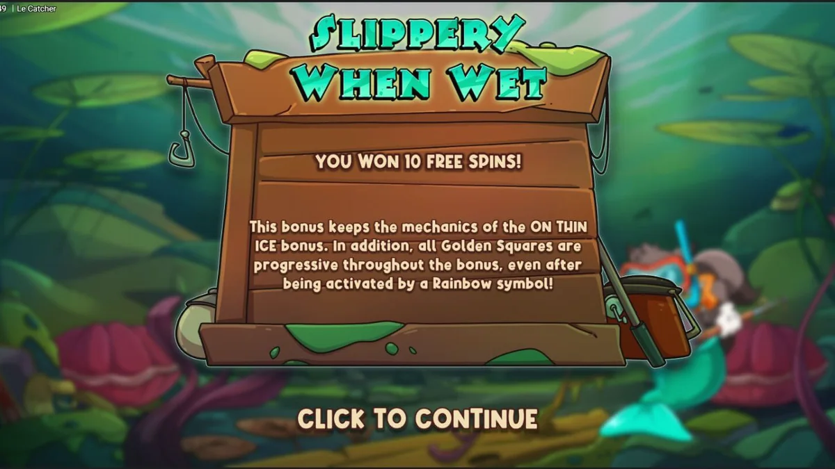 Giao diện trò chơi slot Le Catcher với chú gấu trúc câu cá